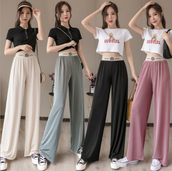 2020 summer new shaking pants ice silk wide-leg pants female high waist drape feeling straight mopping tide 0026, Black;white
2020 summer new shaking pants ice silk wide-leg pants female high waist drape feeling straight mopping tide 0026, Black;white