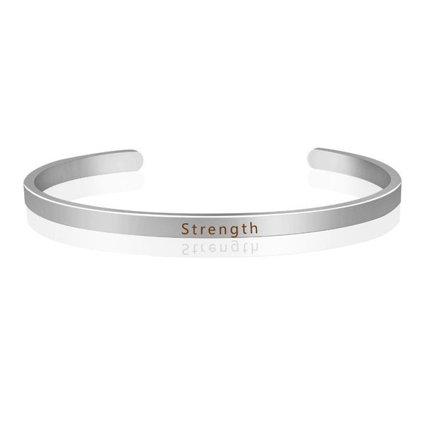 strength engraved inspirational positive quote bangles cuff bracelet charm chic bangles personality gift for men women, Black
strength engraved inspirational positive quote bangles cuff bracelet charm chic bangles personality gift for men women, Black