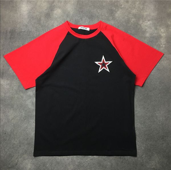 2019 new arrival women t-shirt designer summer fashion mens brand shirt five-pointed star t-shirt short-sleeved round neck, White
2019 new arrival women t-shirt designer summer fashion mens brand shirt five-pointed star t-shirt short-sleeved round neck, White