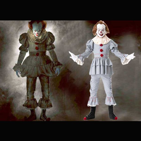 men scary movie cosplay horror jester outfit for men women halloween film it pennywise joker evil clown costume, Black;red
men scary movie cosplay horror jester outfit for men women halloween film it pennywise joker evil clown costume, Black;red