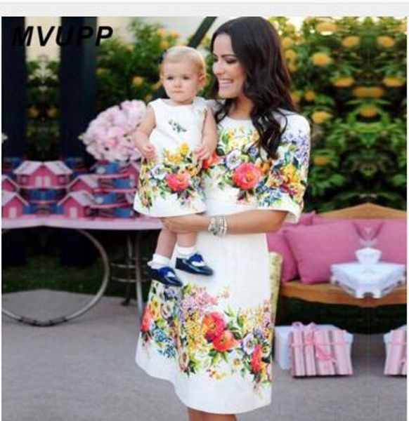 mother daughter dresses 2019 family matching clothes mama mom mother & kids family look half sleeve a-line knee-length dresses, Blue
mother daughter dresses 2019 family matching clothes mama mom mother & kids family look half sleeve a-line knee-length dresses, Blue