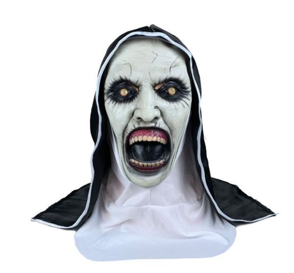 new spiritual 2 nun mask halloween horror scary female ghost face happy party props costume accessories, Silver
new spiritual 2 nun mask halloween horror scary female ghost face happy party props costume accessories, Silver