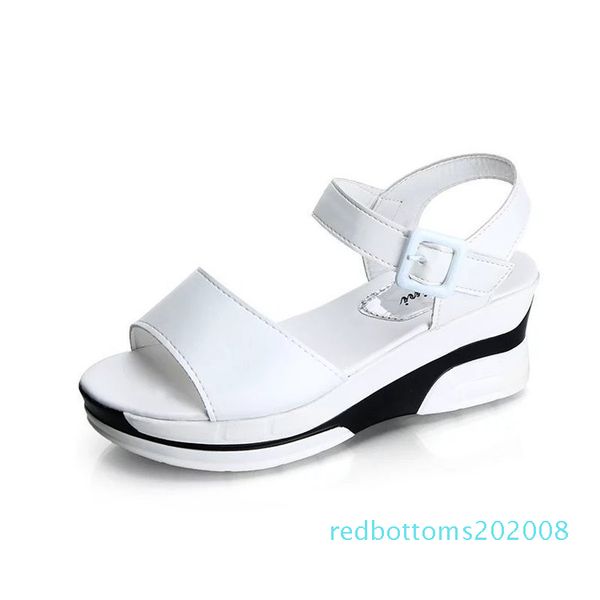 2020 summer sandals solid color thick wedge open-toe sandals field-cingulate light r08, Black
2020 summer sandals solid color thick wedge open-toe sandals field-cingulate light r08, Black