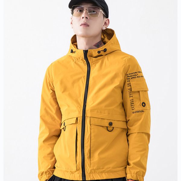 mens designer jackets boys brand coat mens solid color with caps youth multi-pocket zipper jacket men outwear coats, Black;brown
mens designer jackets boys brand coat mens solid color with caps youth multi-pocket zipper jacket men outwear coats, Black;brown