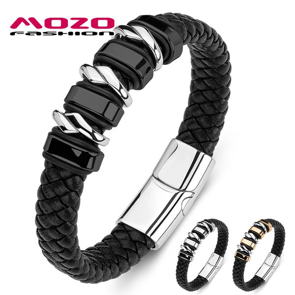 2020 new men bracelet braided genuine leather trendy punk bangle women accessory novelty jewelry gifts, Golden;silver
2020 new men bracelet braided genuine leather trendy punk bangle women accessory novelty jewelry gifts, Golden;silver