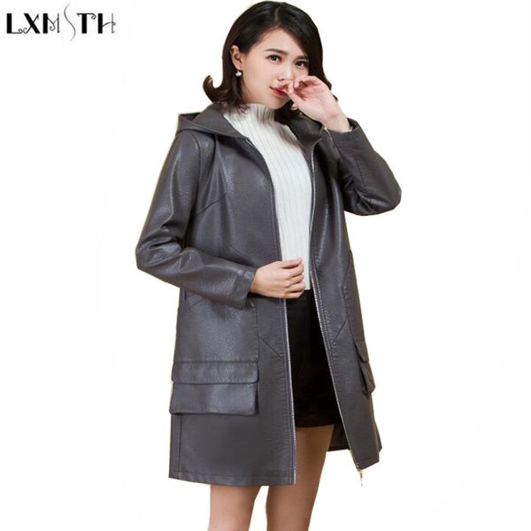 autumn leather coat women long trench casual loose hooded plus size faux leather coats ladys outerwear 5xl, Tan;black
autumn leather coat women long trench casual loose hooded plus size faux leather coats ladys outerwear 5xl, Tan;black