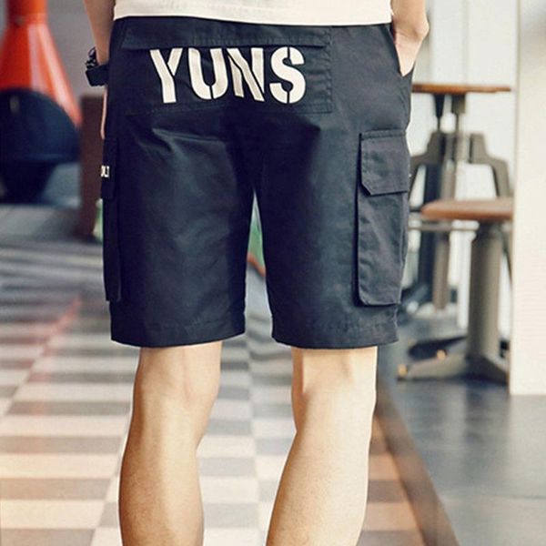 men's letter print shorts comfortable drawstring elastic waist casual male shorts knee length multi pocket streetwear men, White;black
men's letter print shorts comfortable drawstring elastic waist casual male shorts knee length multi pocket streetwear men, White;black