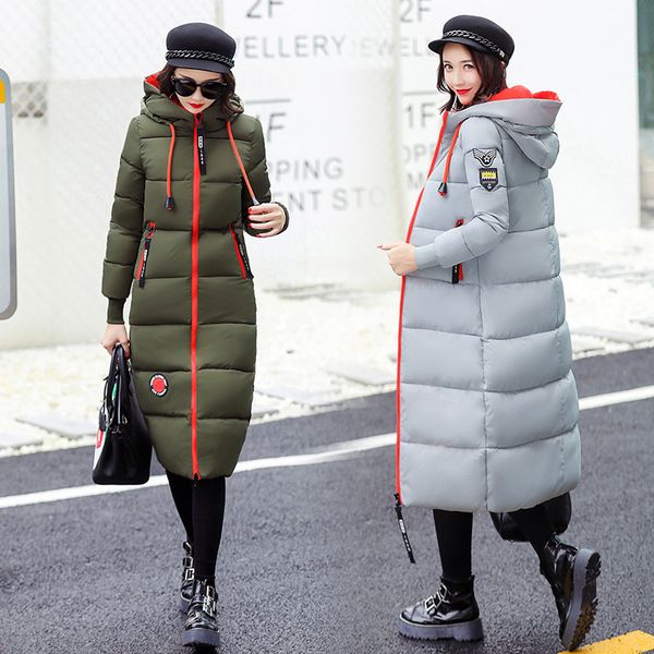 winter women jacket x-long hooded cotton padded female coat warm outwear womens parka manteau femme hiver, Black
winter women jacket x-long hooded cotton padded female coat warm outwear womens parka manteau femme hiver, Black