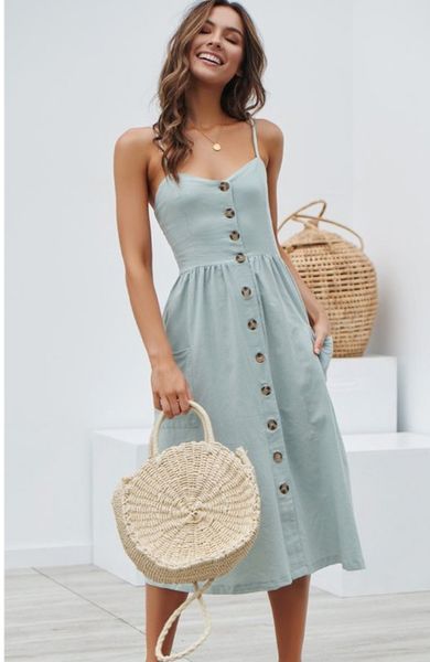 summer sleeveless spaghetti strap beach dress for women new fashion casual floral print party dresses, Black;gray
summer sleeveless spaghetti strap beach dress for women new fashion casual floral print party dresses, Black;gray