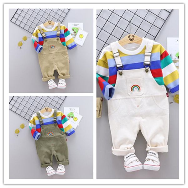 2pcs/set summer baby boys clothes set cartoon toddler baby infant girls outfits long sleeve t-shirt + bib pants kids clothing sets tracksuit, White
2pcs/set summer baby boys clothes set cartoon toddler baby infant girls outfits long sleeve t-shirt + bib pants kids clothing sets tracksuit, White