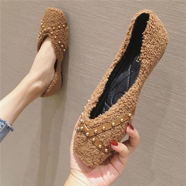 2019 fashion women's soft big size shoes woman flats casual female sneakers square toe all-match autumn rivets studs modis, Black
2019 fashion women's soft big size shoes woman flats casual female sneakers square toe all-match autumn rivets studs modis, Black