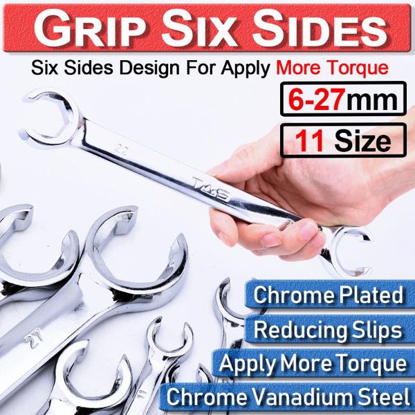 spanner set brake pipe gas fuel spanner metric crv steel chrome plated flare wrench flare 6-27mm nut d30
spanner set brake pipe gas fuel spanner metric crv steel chrome plated flare wrench flare 6-27mm nut d30