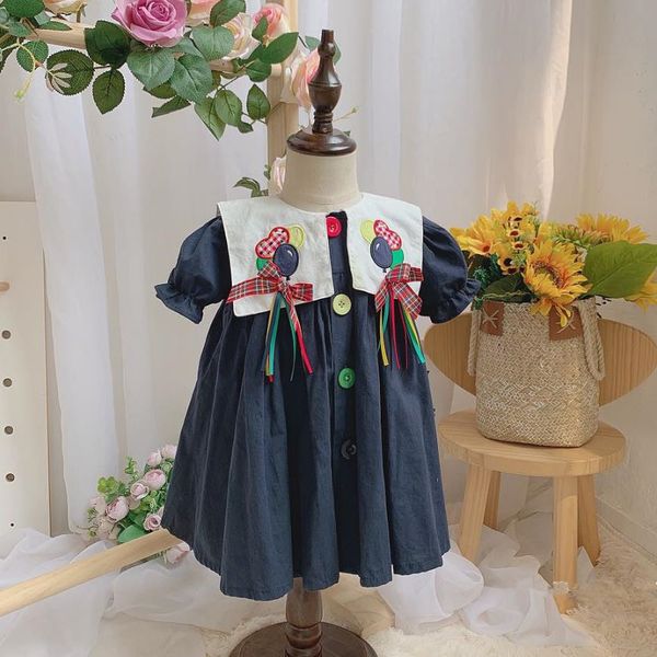 2pcs baby girl summer short sleeve navy blue balloon embroidery vintage princess dress for girls cotton dress vestidos y2967 t200417, Red;yellow
2pcs baby girl summer short sleeve navy blue balloon embroidery vintage princess dress for girls cotton dress vestidos y2967 t200417, Red;yellow