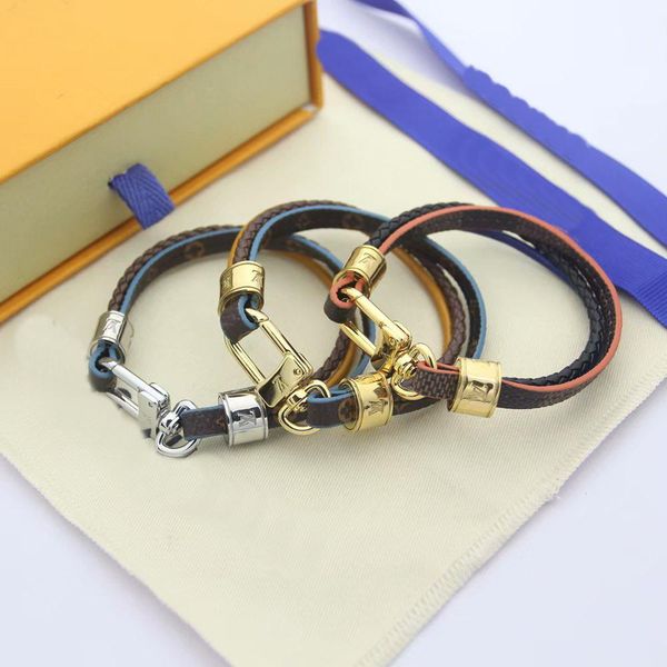 fashion brand named bracelets lady three deck prints flower leather cord bracelet bangle with 18k gold v letter metal accessories, Black
fashion brand named bracelets lady three deck prints flower leather cord bracelet bangle with 18k gold v letter metal accessories, Black