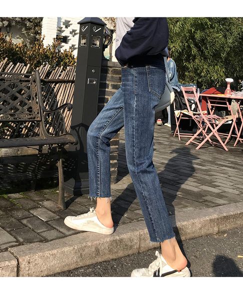 dark blue female loose jeans new tall waist han edition double-breasted cultivate one's morality show thin wide-legged nine points stra
dark blue female loose jeans new tall waist han edition double-breasted cultivate one's morality show thin wide-legged nine points stra