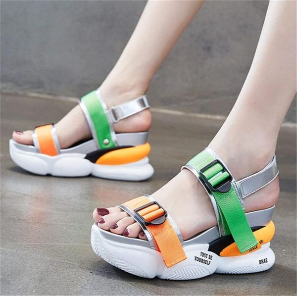 new women's cow leather strappy gladiator sandals platform wedge high heel summer fashion sneakers party punk goth open toe, Black
new women's cow leather strappy gladiator sandals platform wedge high heel summer fashion sneakers party punk goth open toe, Black