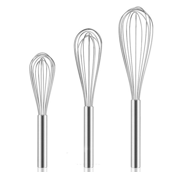 set of 3 stainless steel silicone handles egg tools milk & egg beater balloon metal blending, beating and stirring. whisk 122576
set of 3 stainless steel silicone handles egg tools milk & egg beater balloon metal blending, beating and stirring. whisk 122576