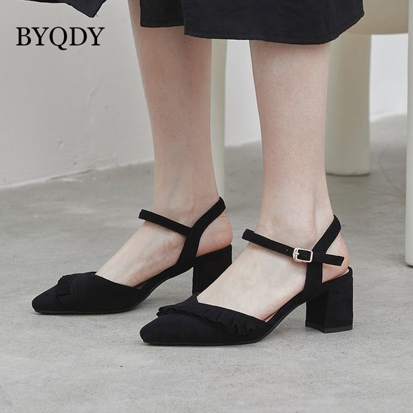byqdy spring buckle strap pumps women thick high heels pointed toe shoe slingback pumps gladiator pleated elegant lady footwear, Black
byqdy spring buckle strap pumps women thick high heels pointed toe shoe slingback pumps gladiator pleated elegant lady footwear, Black