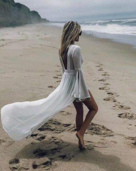 new 2019 summer women solid cover up cardigan boho swimwear beach maxi summer dress, Blue;gray
new 2019 summer women solid cover up cardigan boho swimwear beach maxi summer dress, Blue;gray