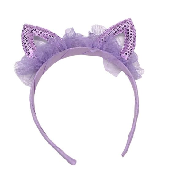children girls cute glitter sequins cat ears hair hoop ruffled mesh wide headband sweet candy color princess birthday headpiece, Slivery;white
children girls cute glitter sequins cat ears hair hoop ruffled mesh wide headband sweet candy color princess birthday headpiece, Slivery;white