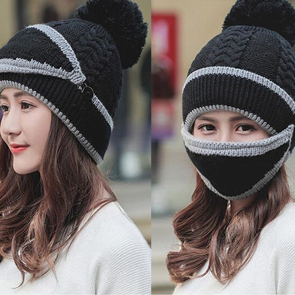 knitted wool hat mask scarf set women sportwear 2019 3pcs/set riding skating knitted cap outdoors activities warm windproof, White;black
knitted wool hat mask scarf set women sportwear 2019 3pcs/set riding skating knitted cap outdoors activities warm windproof, White;black