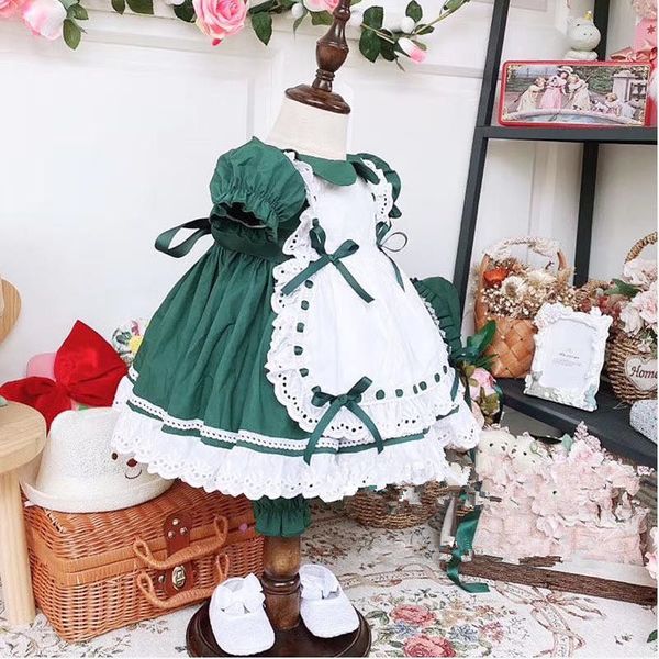 2pcs baby girl clothes spanish lolita maid dress lace stitching ball gown dress for girls birthday party dress vestidos y2960 t200417, Red;yellow
2pcs baby girl clothes spanish lolita maid dress lace stitching ball gown dress for girls birthday party dress vestidos y2960 t200417, Red;yellow