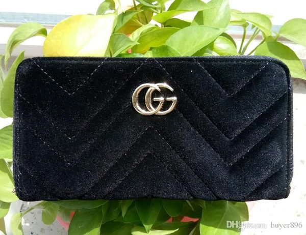 Women's Velour Wallet New G High Quality Wallet Long Wallets Card Holders Famous For Men Women Handbags Purse Clutch Bags G3123
Women's Velour Wallet New G High Quality Wallet Long Wallets Card Holders Famous For Men Women Handbags Purse Clutch Bags G3123