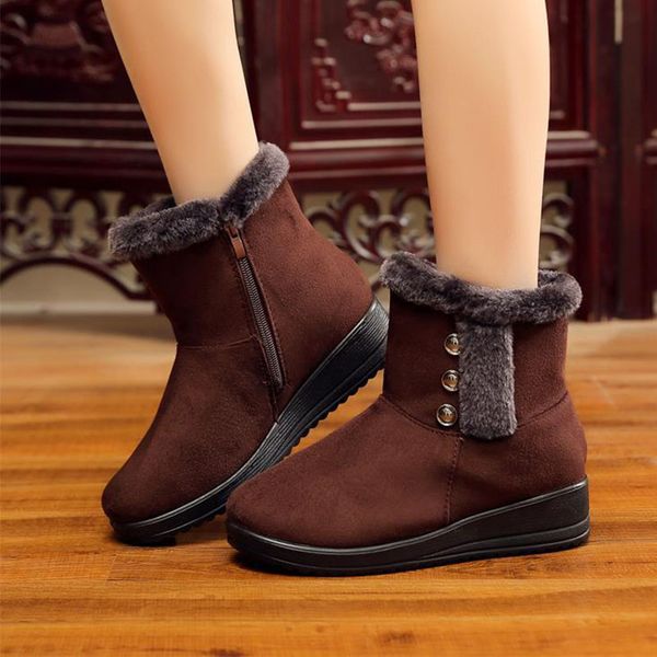 winter women boots non-slip waterproof boots women snow fashion casual zipper women's shoes 2019 botas mujer, Black 
winter women boots non-slip waterproof boots women snow fashion casual zipper women's shoes 2019 botas mujer, Black