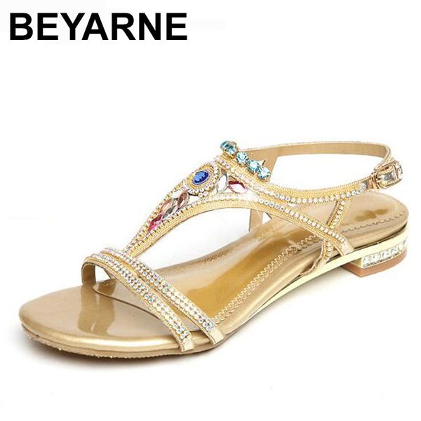 beyarne 2020 new genuine leather rhinestone gold buckle fashion mid heel summer shoes girl female lady women sandals, Black
beyarne 2020 new genuine leather rhinestone gold buckle fashion mid heel summer shoes girl female lady women sandals, Black