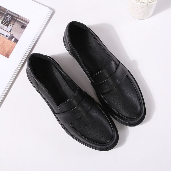 spring 2019 new style europe and america shoes women's england round-toe small leather shoes women's chunky-heel fashion college, Black
spring 2019 new style europe and america shoes women's england round-toe small leather shoes women's chunky-heel fashion college, Black