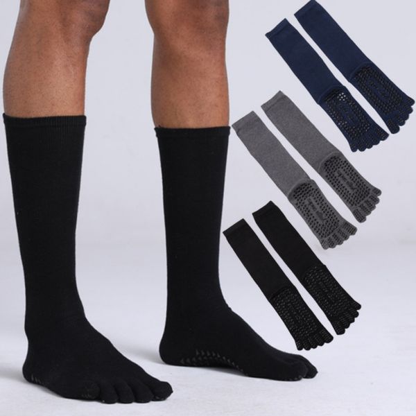 1 pair men cotton five finger yoga socks male long tube five toe silicone anti-slip sports fitness socks casual stockings, Black
1 pair men cotton five finger yoga socks male long tube five toe silicone anti-slip sports fitness socks casual stockings, Black