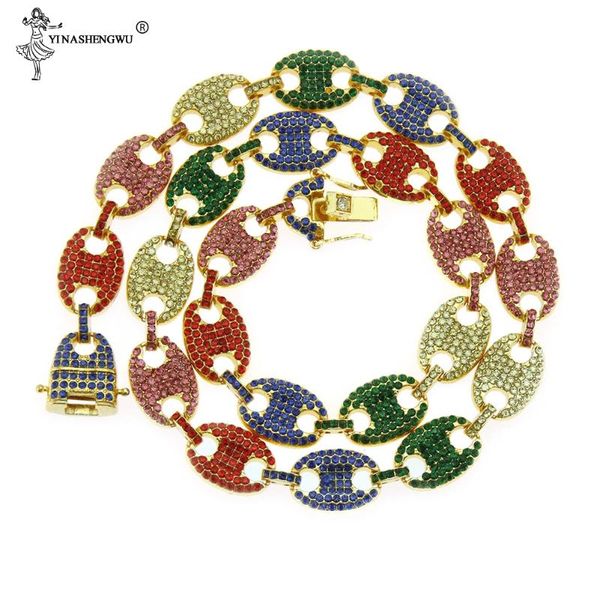 hip hop iced out cz multi-colors coffee bean pig nose alloy rhinestone necklace charm link chain men necklaces collares jewelry, Silver
hip hop iced out cz multi-colors coffee bean pig nose alloy rhinestone necklace charm link chain men necklaces collares jewelry, Silver