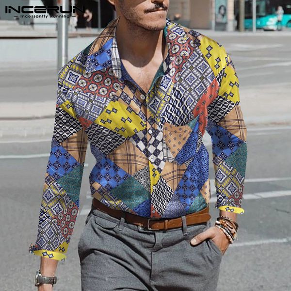 incerun vintage printed men casual shirt long sleeve lapel neck street ethnic style chic brand shirts men business chemise 2019, White;black
incerun vintage printed men casual shirt long sleeve lapel neck street ethnic style chic brand shirts men business chemise 2019, White;black