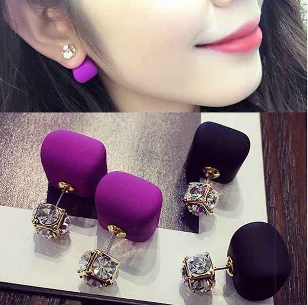 fashion-bean pearl crystal candy color stereo square unique joker personality stud earrings wholesale purple/black, Golden;silver
fashion-bean pearl crystal candy color stereo square unique joker personality stud earrings wholesale purple/black, Golden;silver
