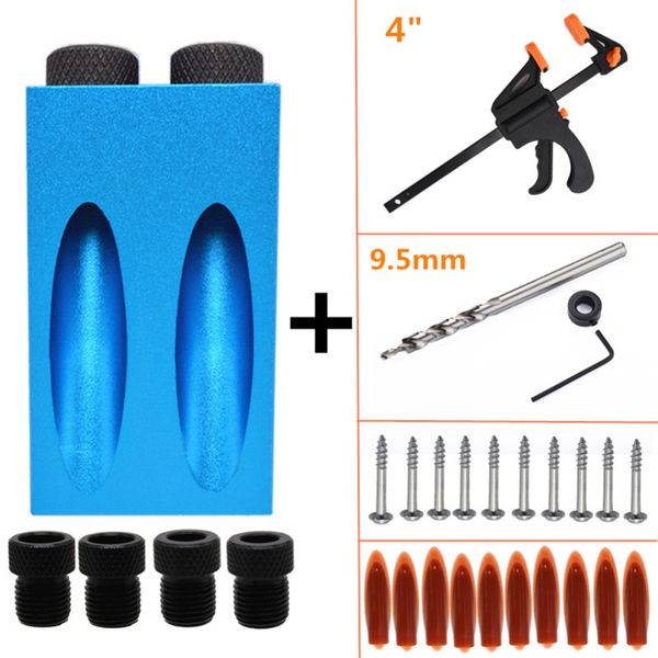 pocket hole jig kit 6/8/10mm woodworking angle drill guide set hole puncher locator jig drill bit set for diy carpentry tools
pocket hole jig kit 6/8/10mm woodworking angle drill guide set hole puncher locator jig drill bit set for diy carpentry tools