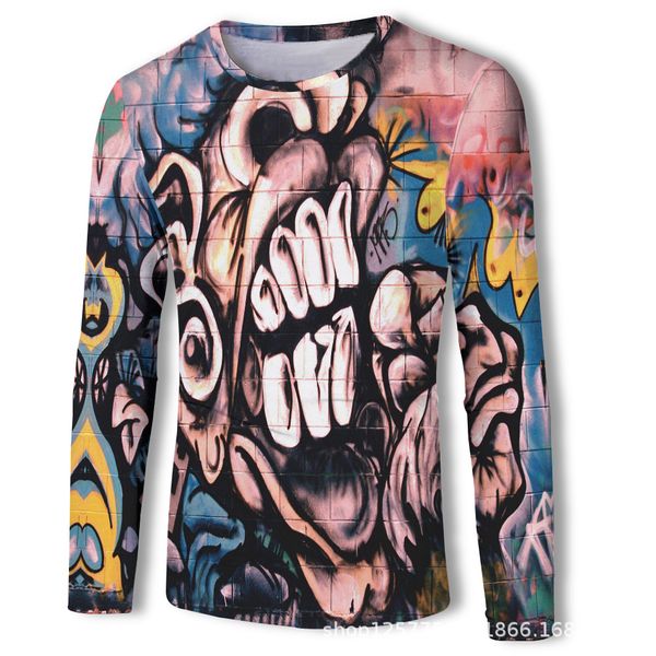 mens designer autumn clothes long-sleeved t-shirt round collar t-shirt fashion top, White;black
mens designer autumn clothes long-sleeved t-shirt round collar t-shirt fashion top, White;black