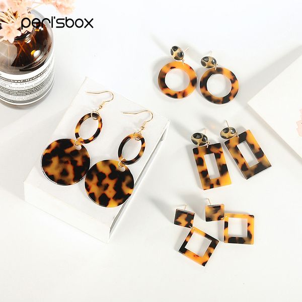 peri'sbox 2018 trendy geometric acrylic hoop earrings for women simple circle acetate hoops drop leopard tortoise earrings, Golden;silver
peri'sbox 2018 trendy geometric acrylic hoop earrings for women simple circle acetate hoops drop leopard tortoise earrings, Golden;silver