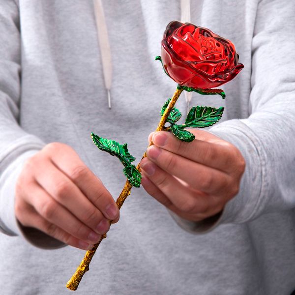 lovely crystal red rose flower figurines craft birthday valentine's day favors x'mas gifts wedding home table decoration ornament
lovely crystal red rose flower figurines craft birthday valentine's day favors x'mas gifts wedding home table decoration ornament