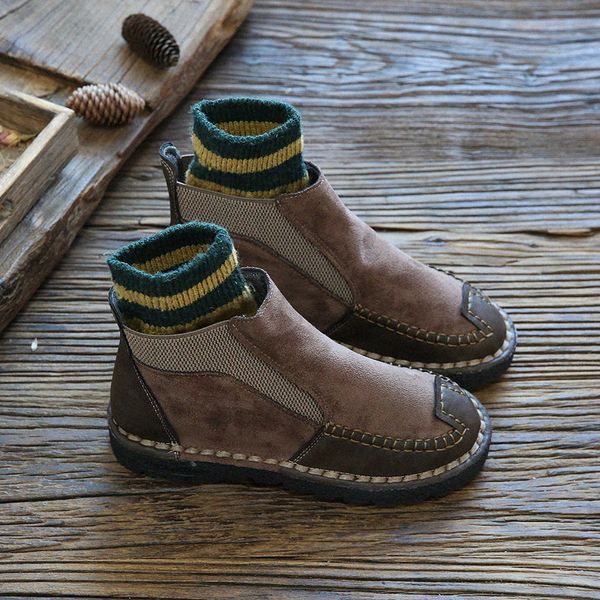 retro art winter ankle boots women brogue style genuine leather suede handmade lace up brand lady snow boots botines mujer 2019, Black
retro art winter ankle boots women brogue style genuine leather suede handmade lace up brand lady snow boots botines mujer 2019, Black