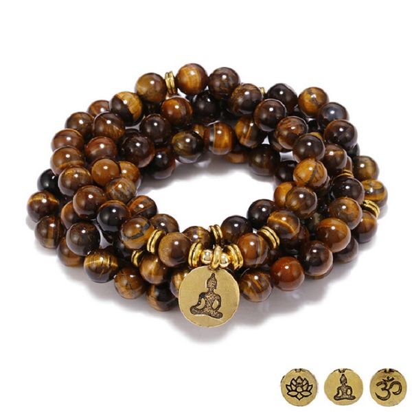 drop shipping exquisite 8mm 108 natural tiger eye stone beads bracelet or necklace yoga lotus copper pendant men women jewelry, Black
drop shipping exquisite 8mm 108 natural tiger eye stone beads bracelet or necklace yoga lotus copper pendant men women jewelry, Black