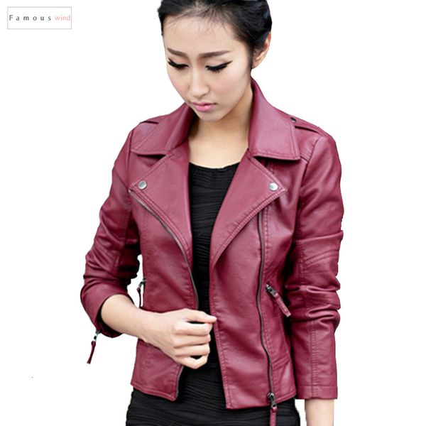 new women jacket 2019 fashion autumn jacket black red zipper spring slim soft pu leather short outwear s, Black;brown
new women jacket 2019 fashion autumn jacket black red zipper spring slim soft pu leather short outwear s, Black;brown