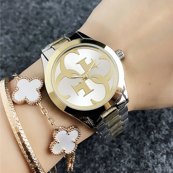 fashion wrist watches women girl style dial steel metal band quartz watch, Slivery;brown
fashion wrist watches women girl style dial steel metal band quartz watch, Slivery;brown