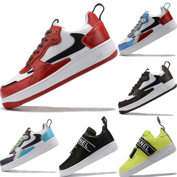 2020 принудительный low cut one 1 натуральная кожа сплайсинга баскетбол sneaker originals принудительные low cut one 1 буфер резиновый спорт, Black
2020 принудительный low cut one 1 натуральная кожа сплайсинга баскетбол sneaker originals принудительные low cut one 1 буфер резиновый спорт, Black