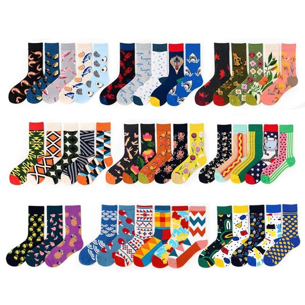 men's socks 5 pairs multi patterns men crew colorful happy funny street fashion harajuku calcetines skarpetki wedding party gift, Black
men's socks 5 pairs multi patterns men crew colorful happy funny street fashion harajuku calcetines skarpetki wedding party gift, Black