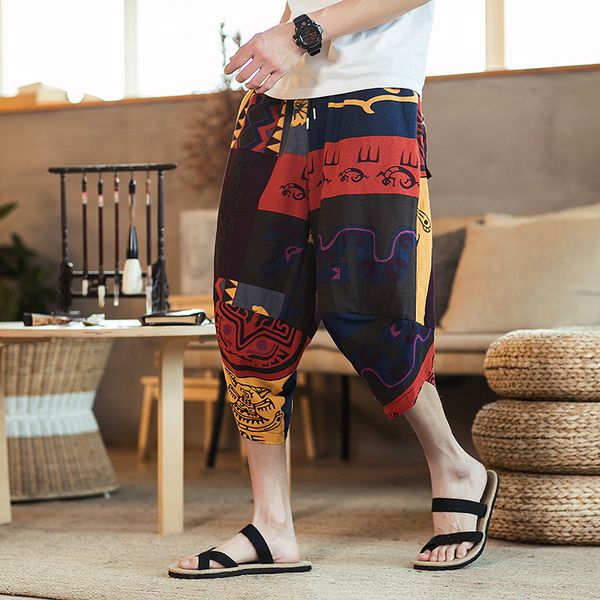 calf-length pants men jogger japanese cotton linen harem pants hip hop men sweatpants 2019 spring casual loose boho trousers, Black
calf-length pants men jogger japanese cotton linen harem pants hip hop men sweatpants 2019 spring casual loose boho trousers, Black