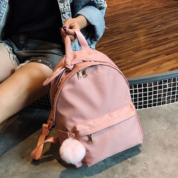 casual nylon women backpack cute bownot women school travel backpack fashion hairball girl schoolbag big capacity child
casual nylon women backpack cute bownot women school travel backpack fashion hairball girl schoolbag big capacity child