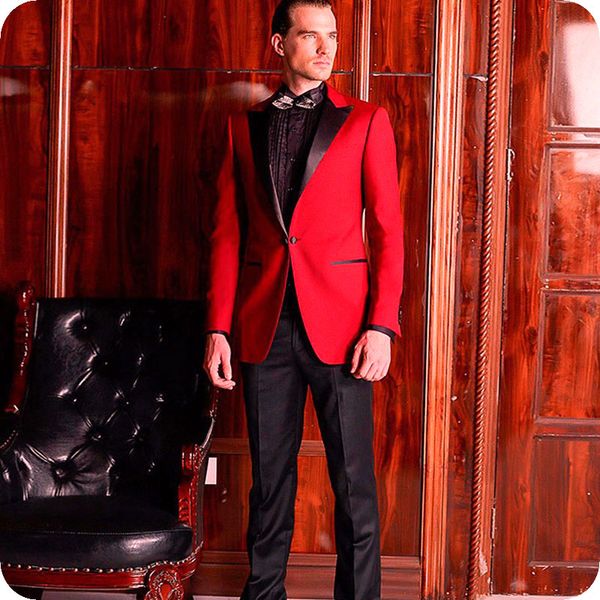 custom made red men suits for wedding groom tuxedo black peaked lapel man blazer jacket 2piece classic fit terno masculino costume homme, Black;gray
custom made red men suits for wedding groom tuxedo black peaked lapel man blazer jacket 2piece classic fit terno masculino costume homme, Black;gray