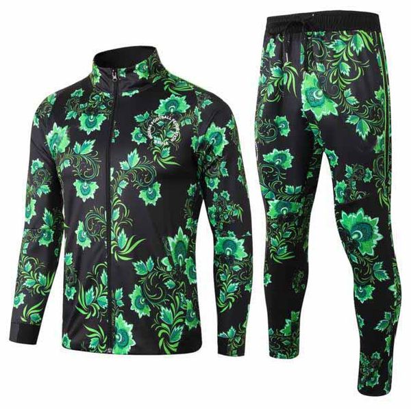 tracksuit green flower long sleeve soccer jacket 18-19 long zipper starboy okocha jerseys set football training suit pants, Black
tracksuit green flower long sleeve soccer jacket 18-19 long zipper starboy okocha jerseys set football training suit pants, Black