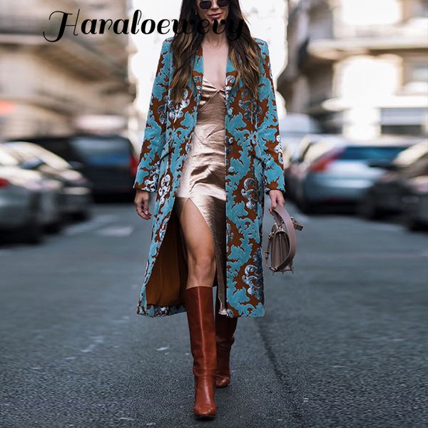 coat female 2019 winter jacket for women vintage floral print embroidery long cardigan coat ladies elegant wool blends outerwear, Black;brown
coat female 2019 winter jacket for women vintage floral print embroidery long cardigan coat ladies elegant wool blends outerwear, Black;brown
