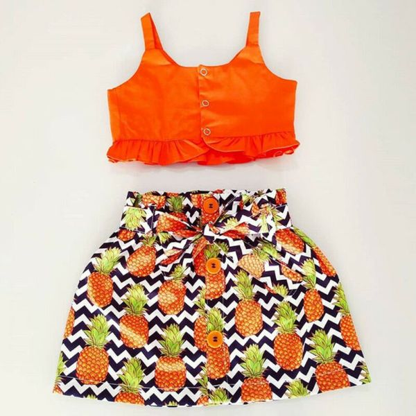 kids baby children set summer kids baby girl ruffle vest pineapple print bow knot dress clothes ruffles sleeveless button, White
kids baby children set summer kids baby girl ruffle vest pineapple print bow knot dress clothes ruffles sleeveless button, White